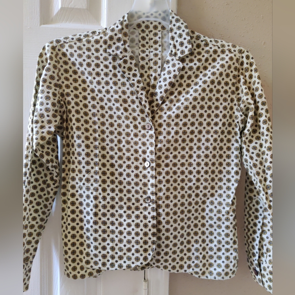Vintage 1960's Bill Atkinson Glen Of Michigan Long Sleeve Printed Shirt